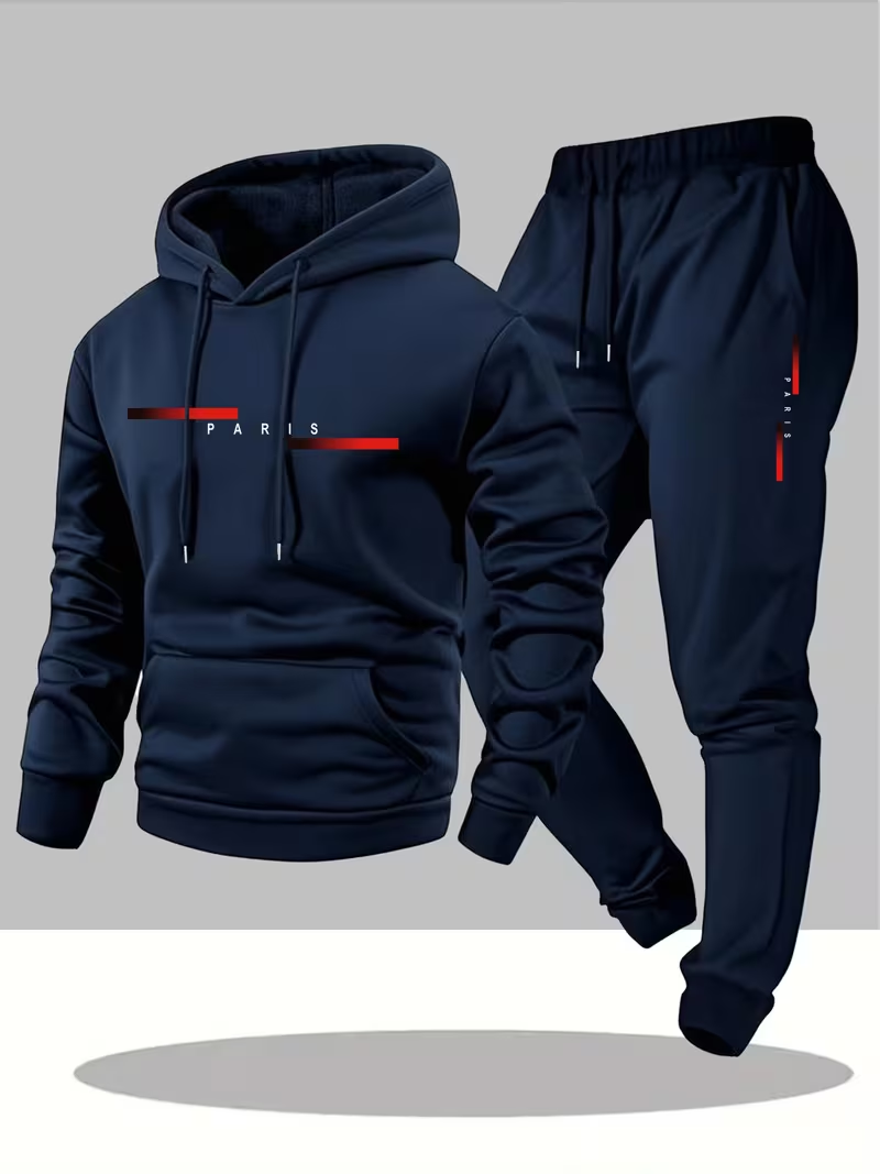 Men'S Winter Fashion - Men's Bestselling Trendy Letter Print Set