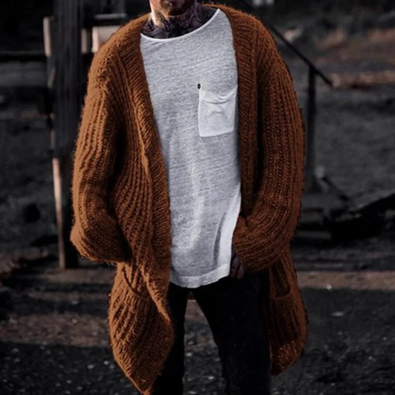 Men'S Fashion V Neck Sweater - Korean-style Men's Autumn and Winter New