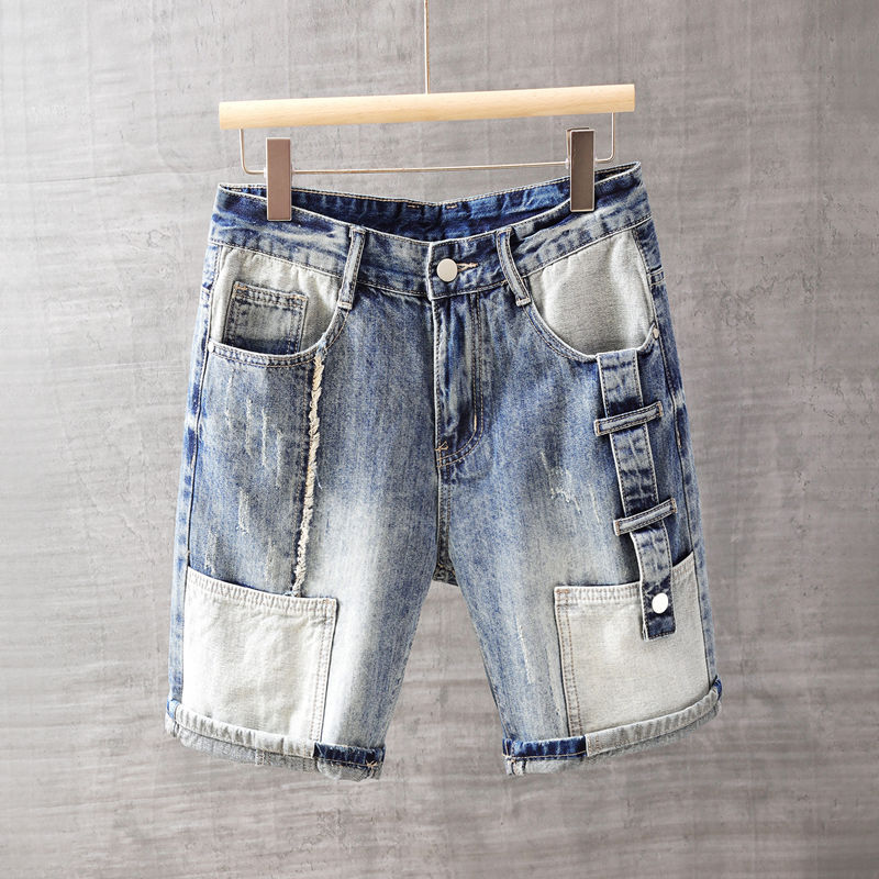 Men'S Fashion Jeans - Men's Short Jeans Pants with Pockets
