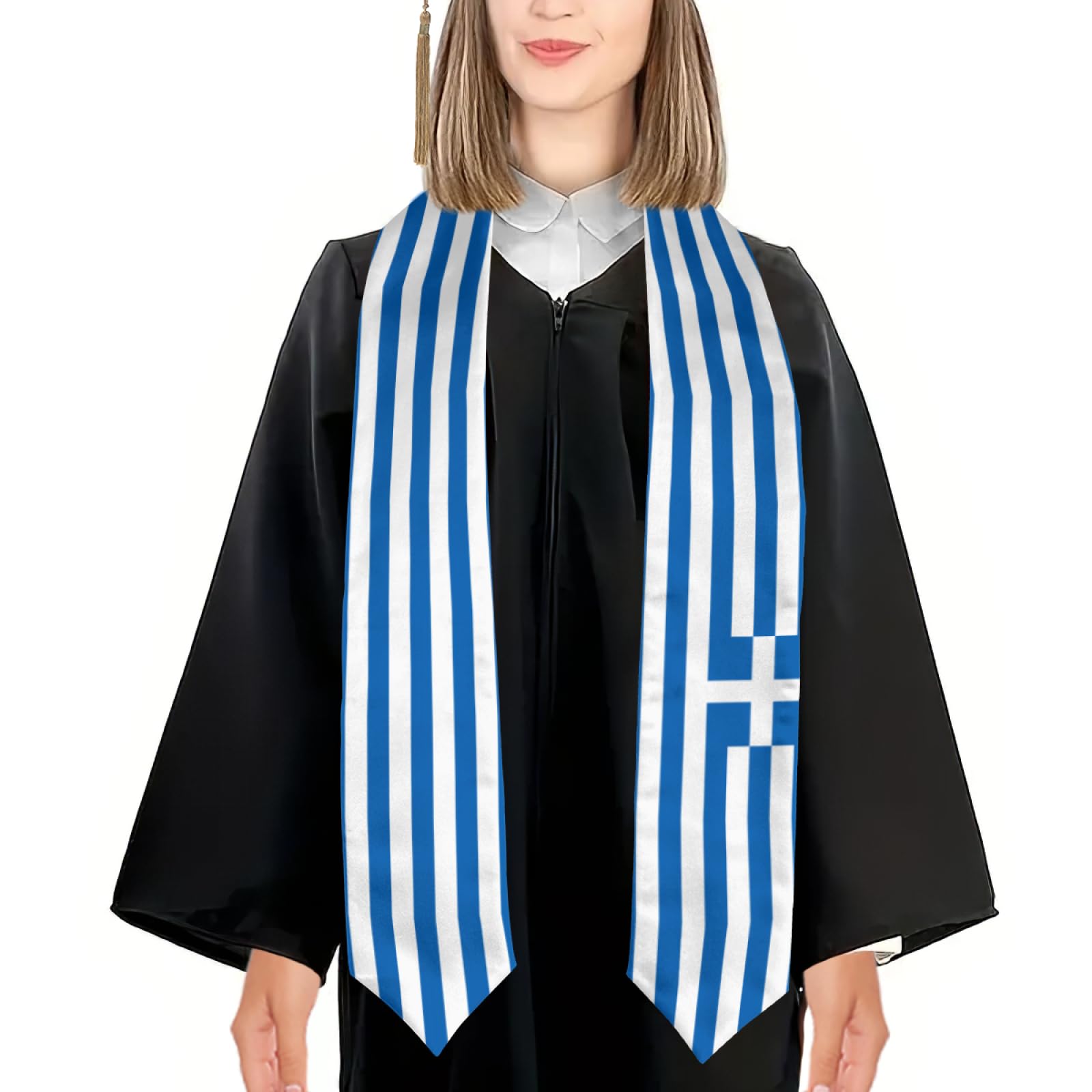 Men'S Fashion Greece - 2025 Greece Flag Greek Graduation Stole