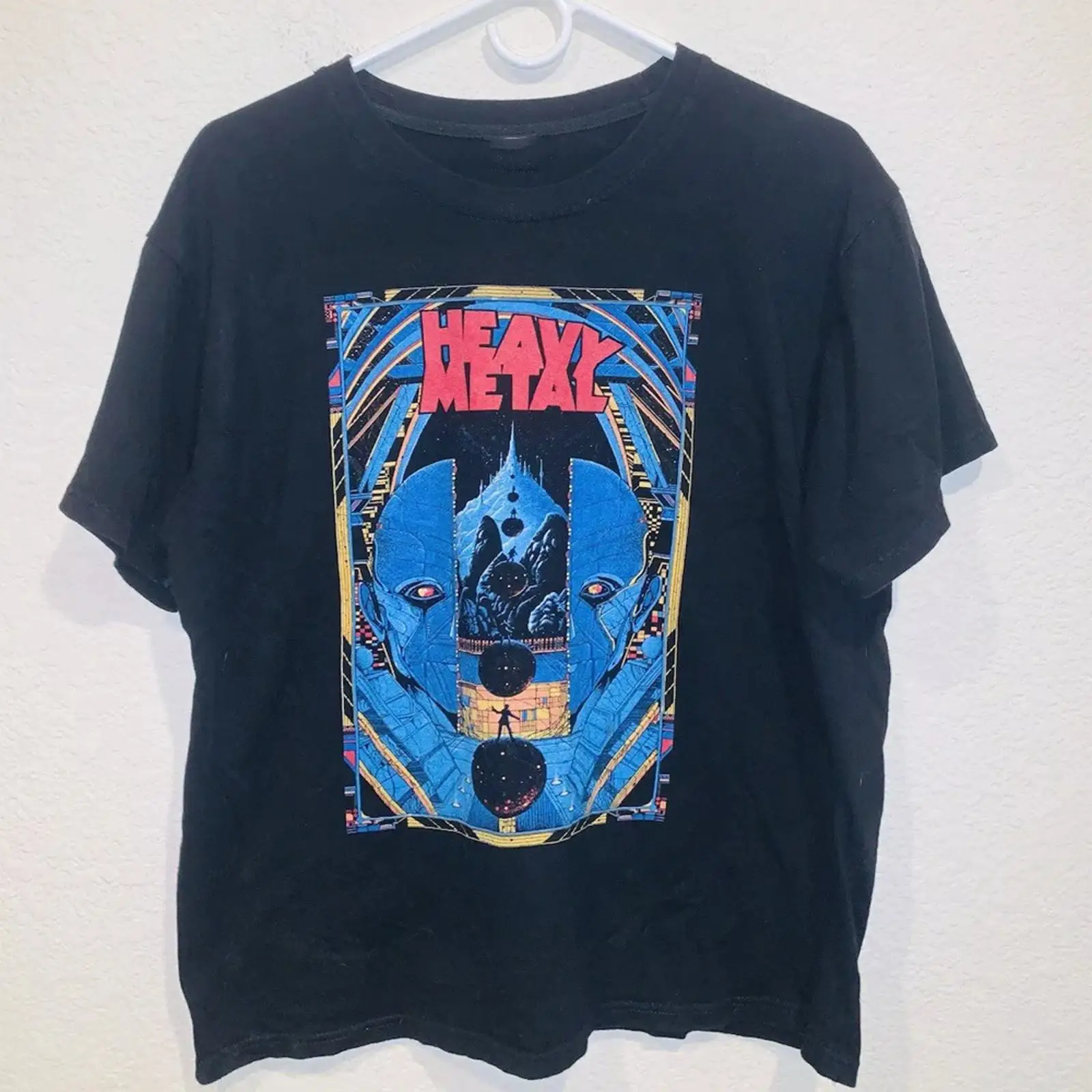 Mens Fashion Magazines - Vintage Heavy Metal T Shirt Black