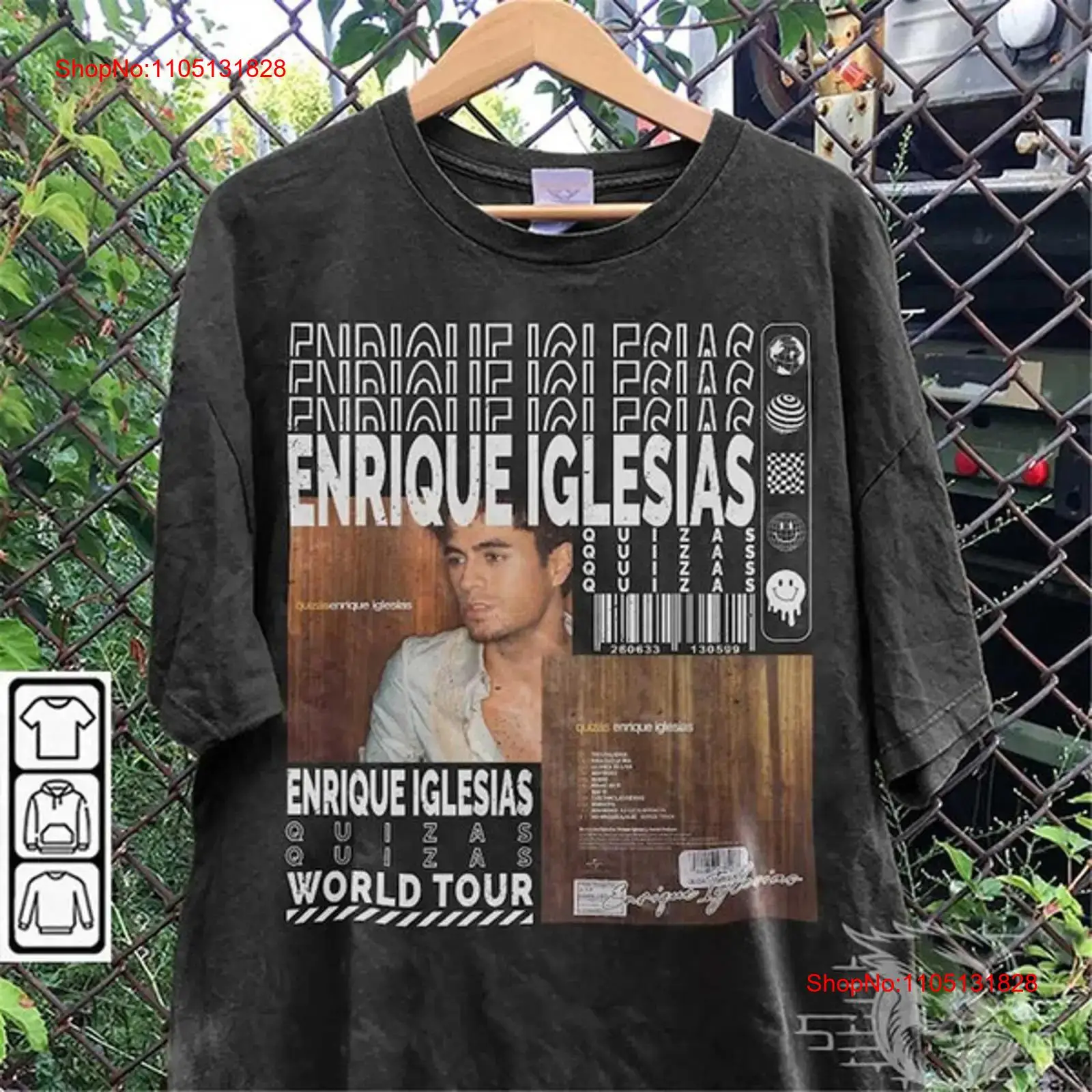 Men'S Fashion Quiz - Enrique Iglesias Music T Shirt Y2K