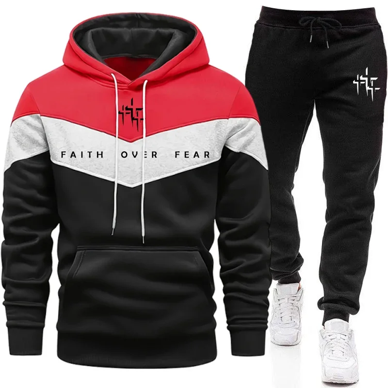 Faith Over Fear Men's Tracksui - огляд і ціна Men'S Winter Fashion