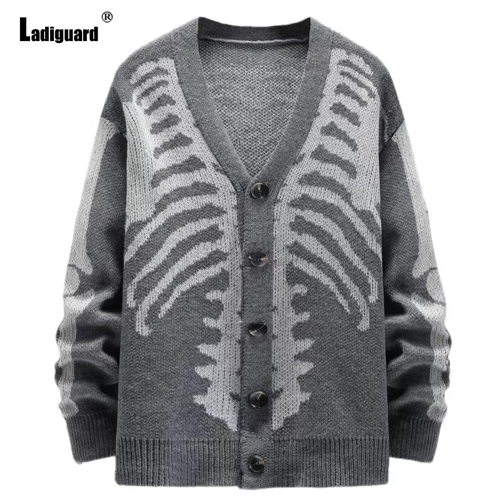 Ladiguard Men Retro Knitted Sw - огляд і ціна Men'S Fashion V Neck Sweater