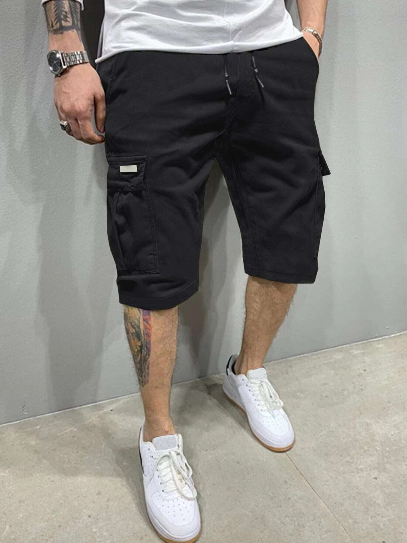 Summer men's cropped pants, fa - огляд і ціна Mens Fashion Workwear