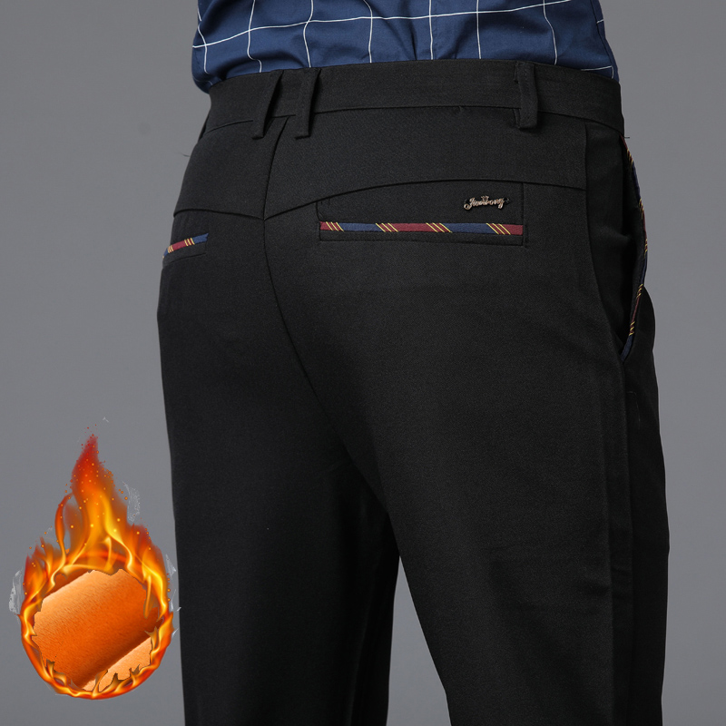 Winter New Men's Warm Thermal  - огляд і ціна Formal Trouser Stretch