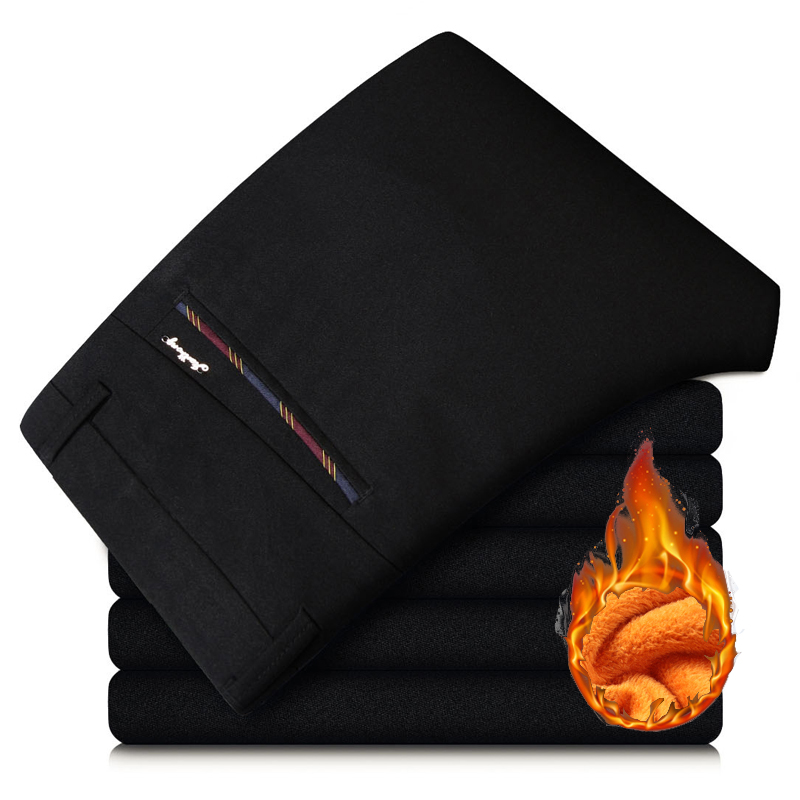 Winter New Men's Warm Thermal  - огляд і ціна Formal Trouser Stretch