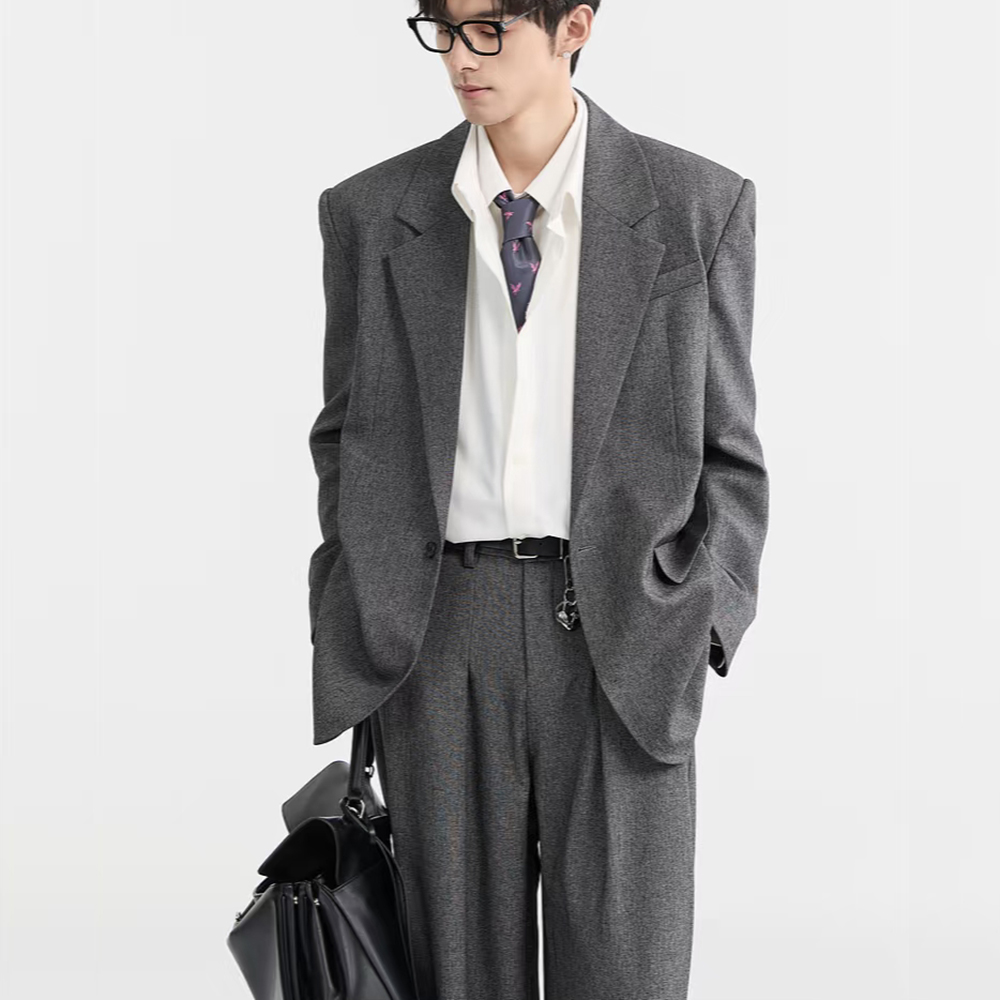 Fashion Dark Grey Loose Men's  - огляд і ціна Mens Fashion Dark Grey Pants