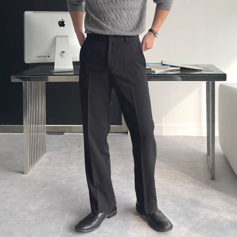 Men Black Dark Grey Solid Colo - огляд і ціна Mens Fashion Dark Grey Pants