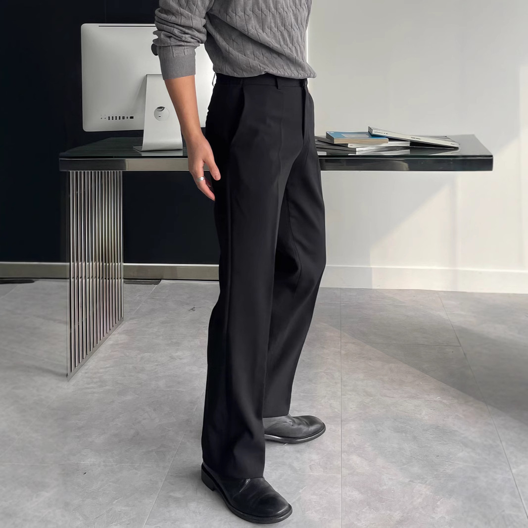 Men Black Dark Grey Solid Colo - огляд і ціна Mens Fashion Dark Grey Pants