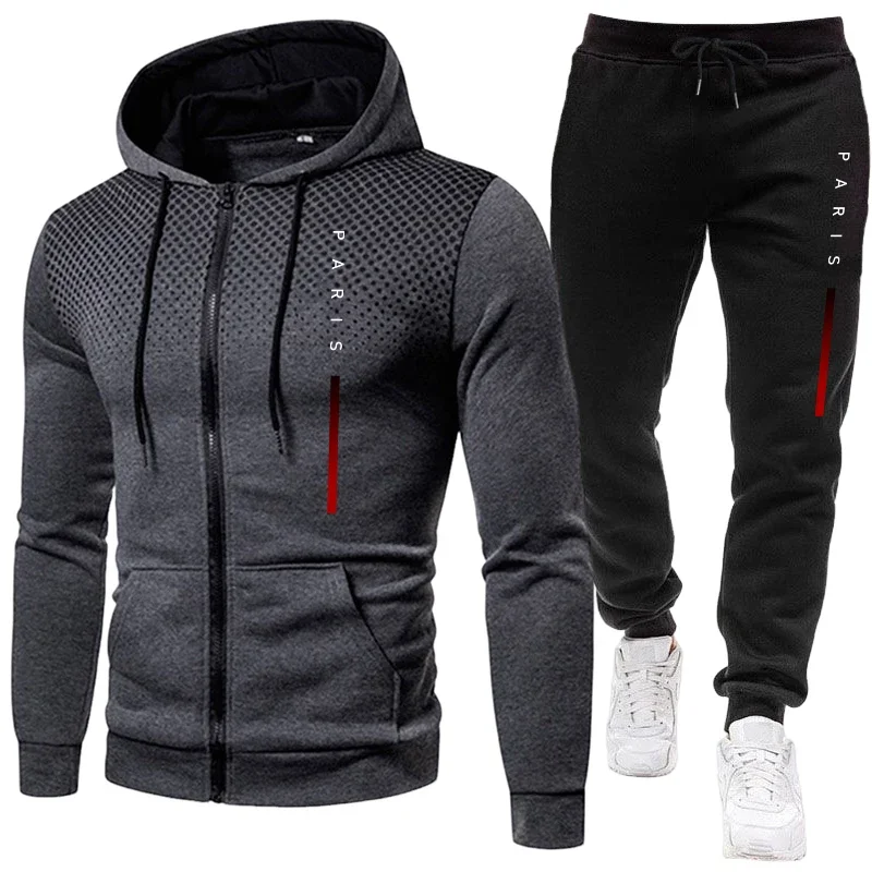 Fall Winter Daily Casual Sport - огляд і ціна Men'S Fashion Zipper Hoodie