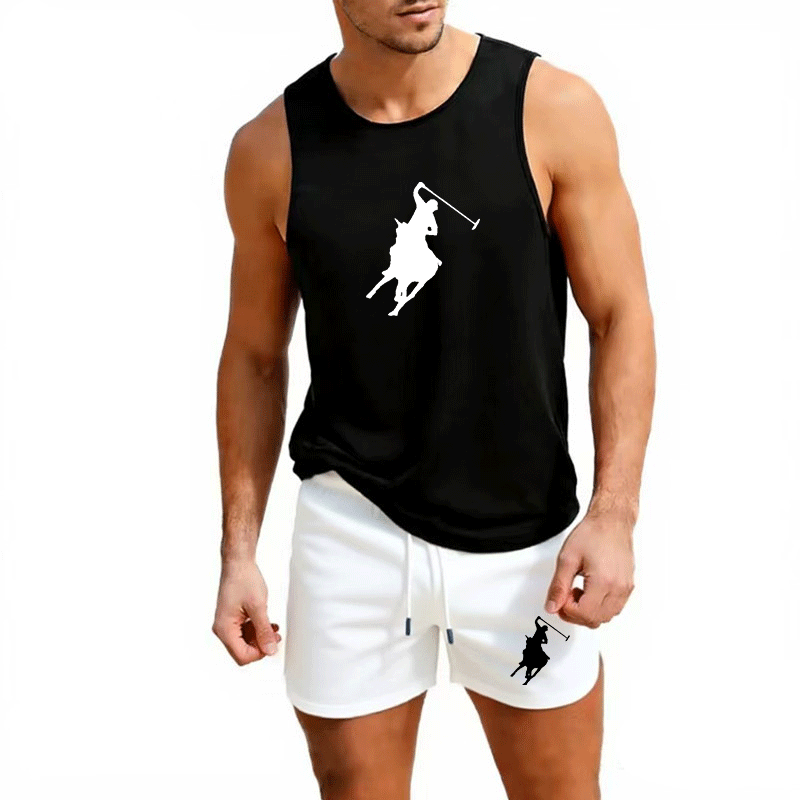 European Men Summer Vest and S - огляд і ціна Mens Fashion Summer