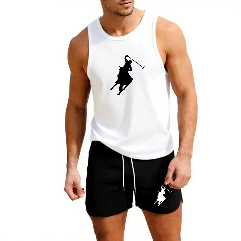 European Men Summer Vest and S - огляд і ціна Mens Fashion Summer