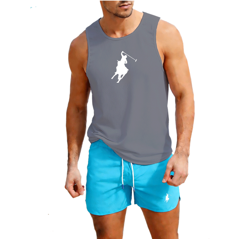 European Men Summer Vest and S - огляд і ціна Mens Fashion Summer