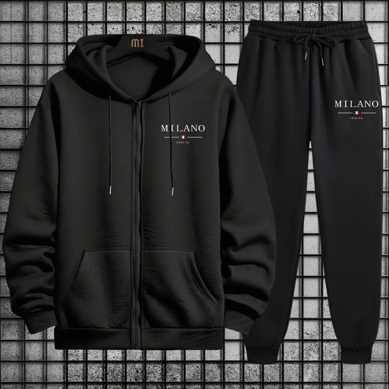 Spring 2026 Men's Tracksuit Ca - огляд і ціна Men'S Fashion Zipper Hoodie