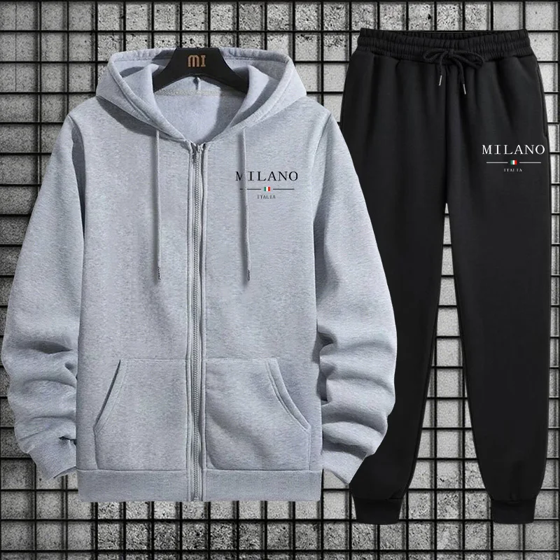 Spring 2026 Men's Tracksuit Ca - огляд і ціна Men'S Fashion Zipper Hoodie