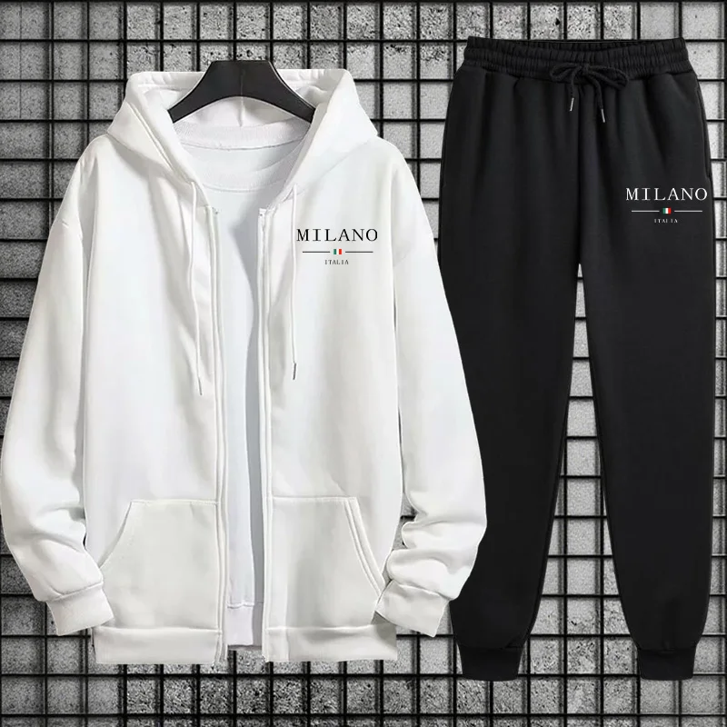 Spring 2026 Men's Tracksuit Ca - огляд і ціна Men'S Fashion Zipper Hoodie