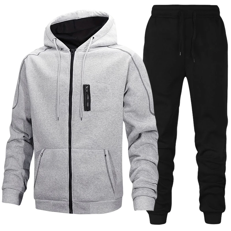 Fashion Men's Tracksuit Casual - огляд і ціна Men'S Fashion Zipper Hoodie