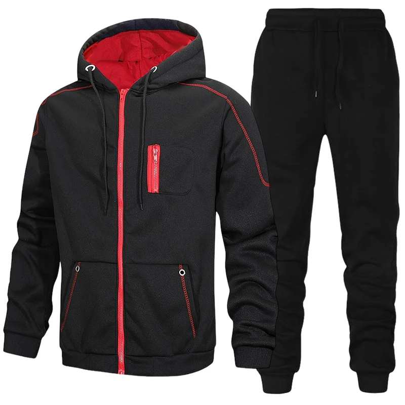 Fashion Men's Tracksuit Casual - огляд і ціна Men'S Fashion Zipper Hoodie