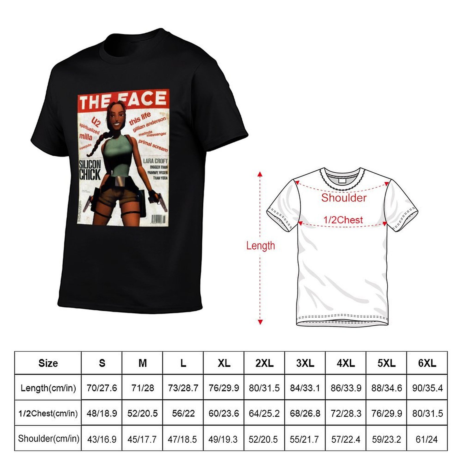 Lara Croft Retro Magazine Prin - огляд і ціна Mens Fashion Magazines