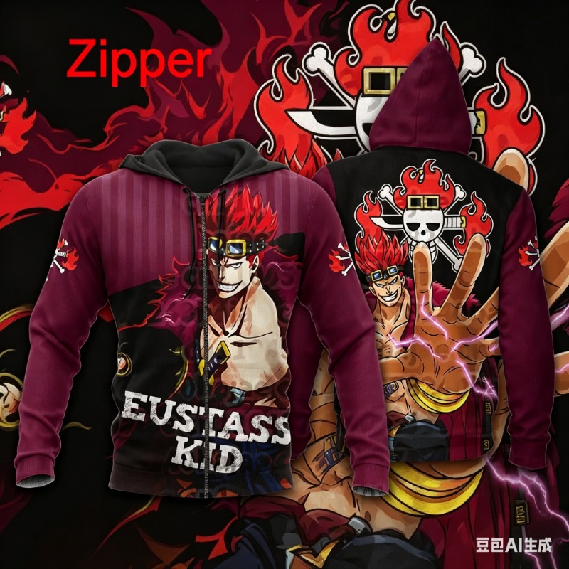 One Piece Donquixote Doflaming - огляд і ціна Men'S Fashion Zipper Hoodie