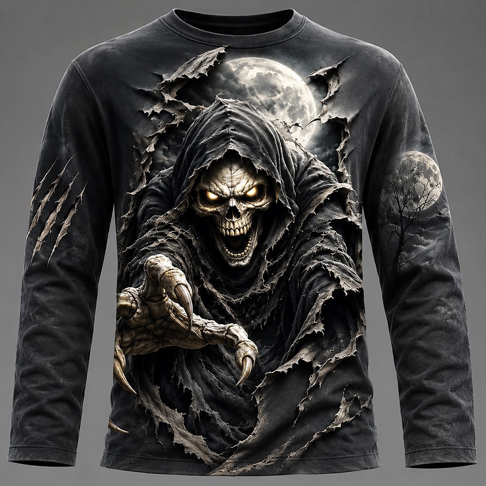 Halloween Men 3D Graphic Print - огляд і ціна Mens Fashion Summer