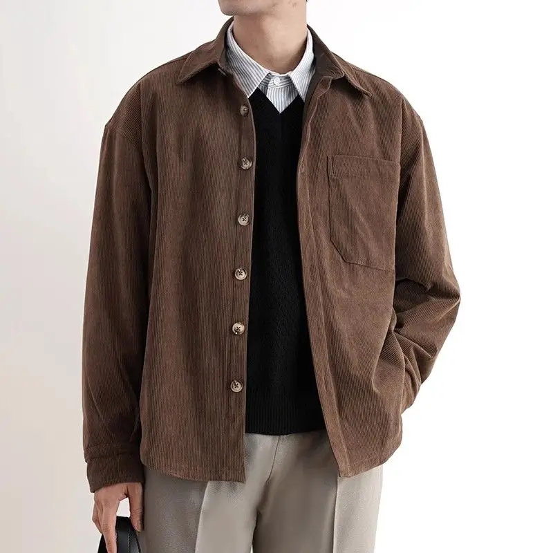 2024 Early Autumn Simple Black - огляд і ціна Men'S Fashion V Neck Sweater