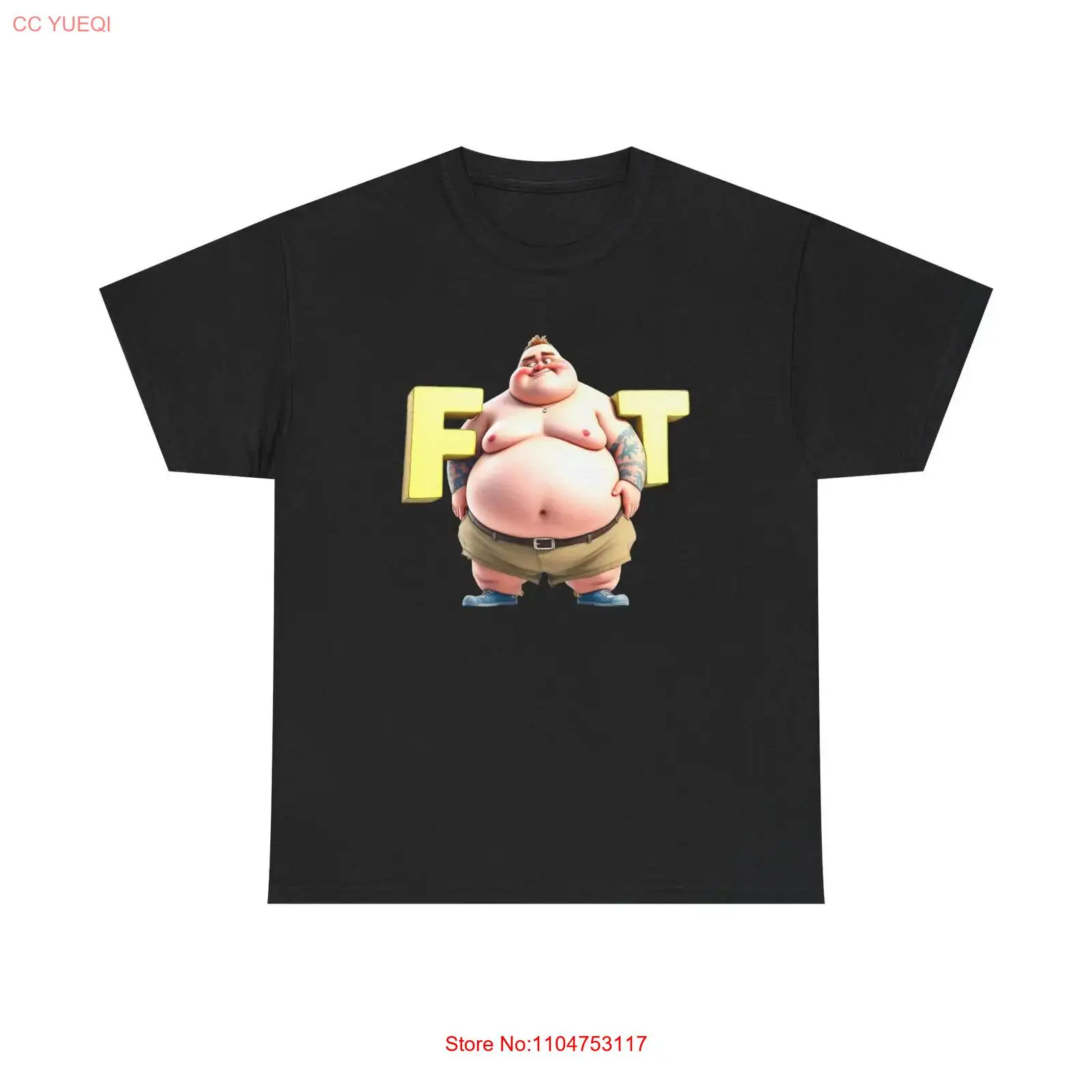Funny Fat Man T Shirt Novelty  - огляд і ціна Men'S Fashion For Big Guys