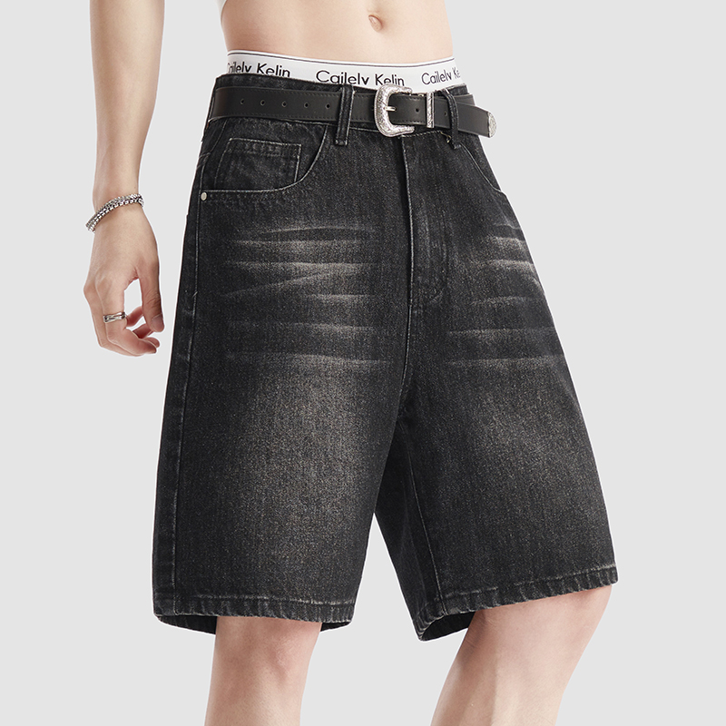 Summer Thin Black Denim Shorts - огляд і ціна Men'S Fashion Jeans