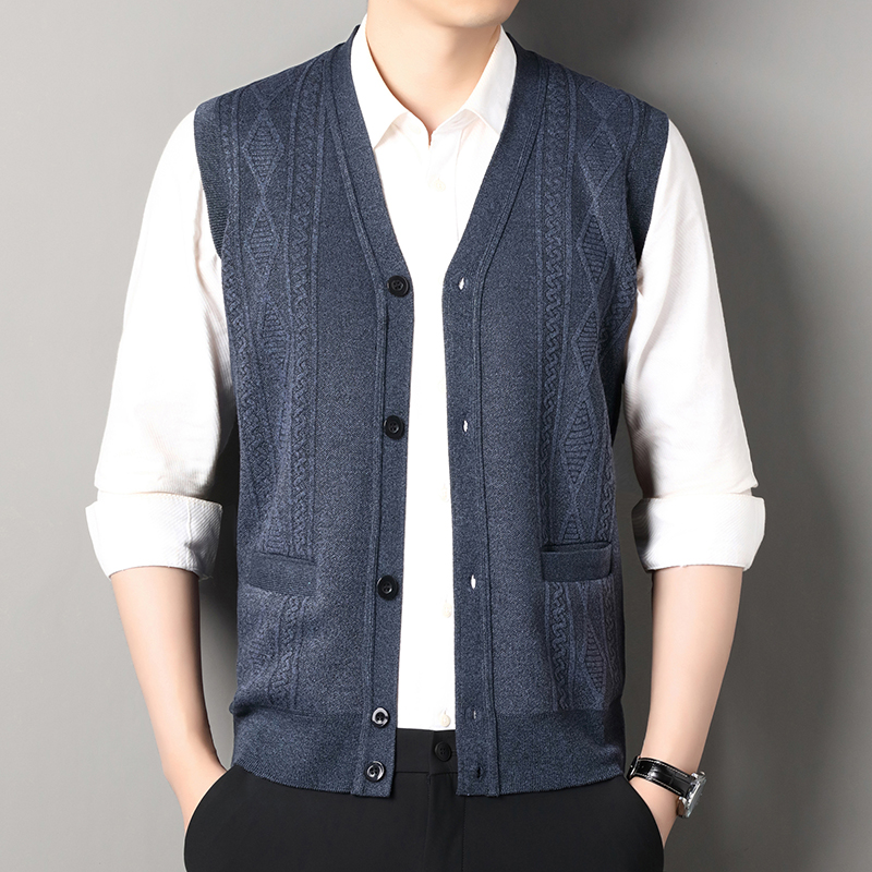 Autumn Winter Mens Vest Casual - огляд і ціна Men'S Fashion V Neck Sweater