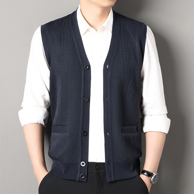 Autumn Winter Mens Vest Casual - огляд і ціна Men'S Fashion V Neck Sweater