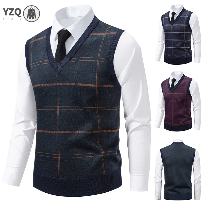 Men's V-neck Knitted Sweater W - огляд і ціна Men'S Fashion V Neck Sweater