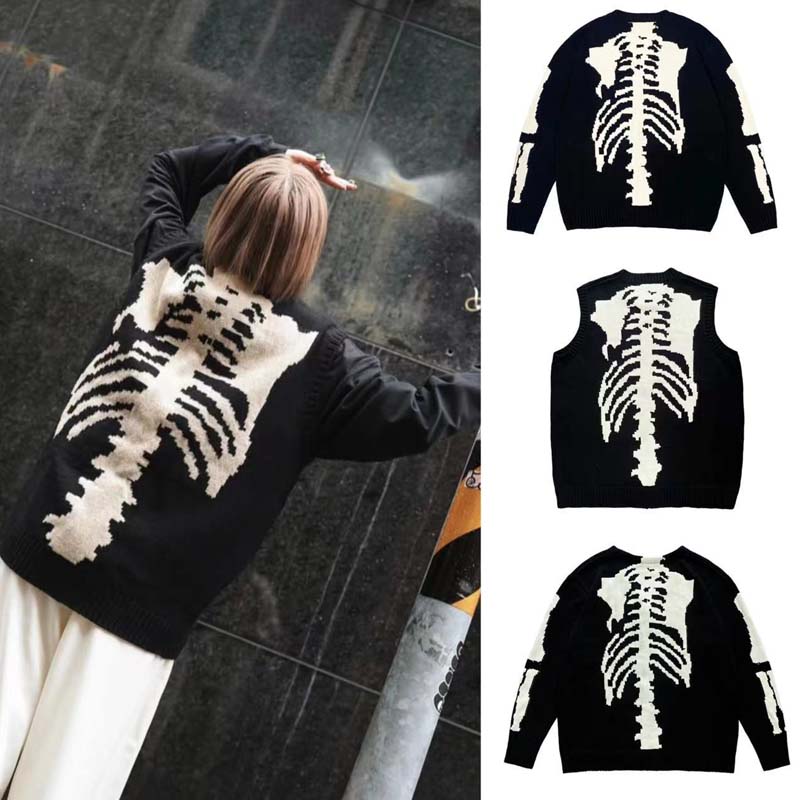 Kapital Vintage Hirata Bone Sk - огляд і ціна Men'S Fashion V Neck Sweater
