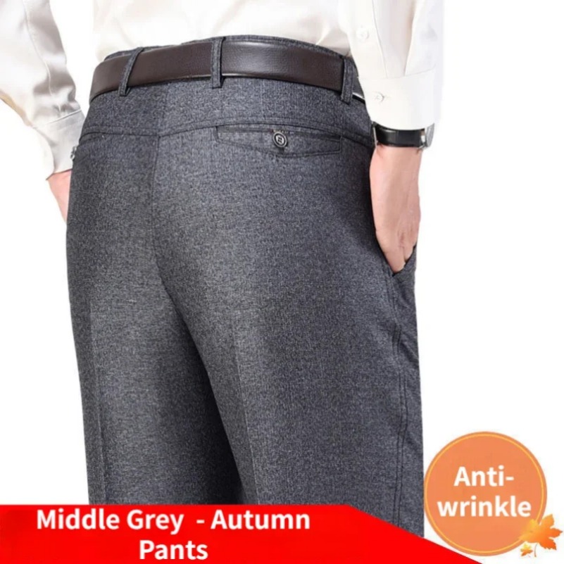 Mens Autumn Thick Casual Suit  - огляд і ціна Formal Trouser Stretch