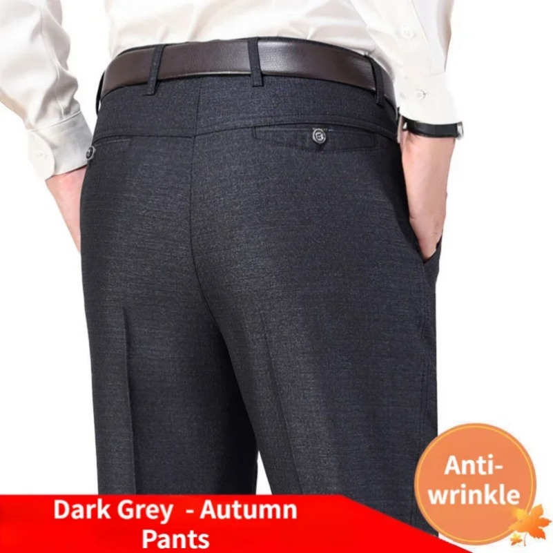 Mens Autumn Thick Casual Suit  - огляд і ціна Formal Trouser Stretch