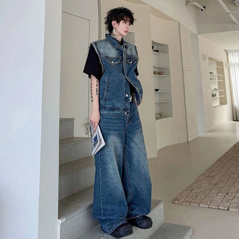 LUZHEN 2026 Summer Denim Two-p - огляд і ціна Men'S Fashion Jeans