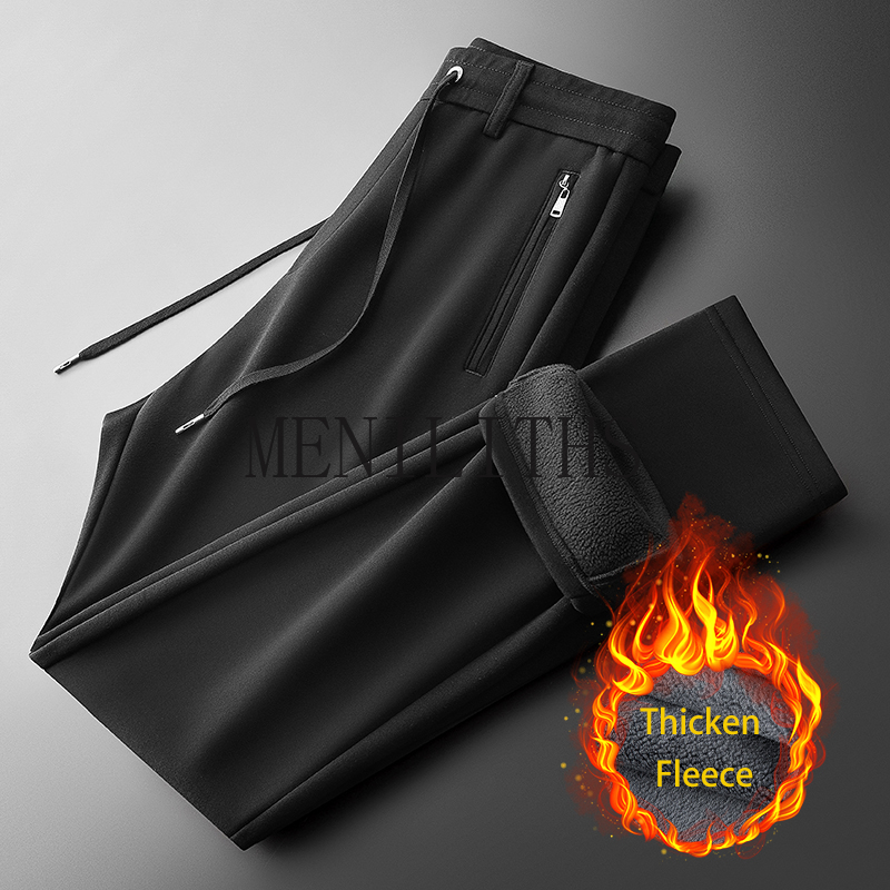 Sweat Pants Men Fleece Autumn  - огляд і ціна Mens Fashion Dark Grey Pants