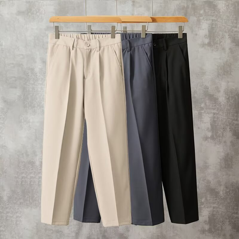 Fashion Men Baggy Concise Ankl - огляд і ціна Mens Fashion Dark Grey Pants