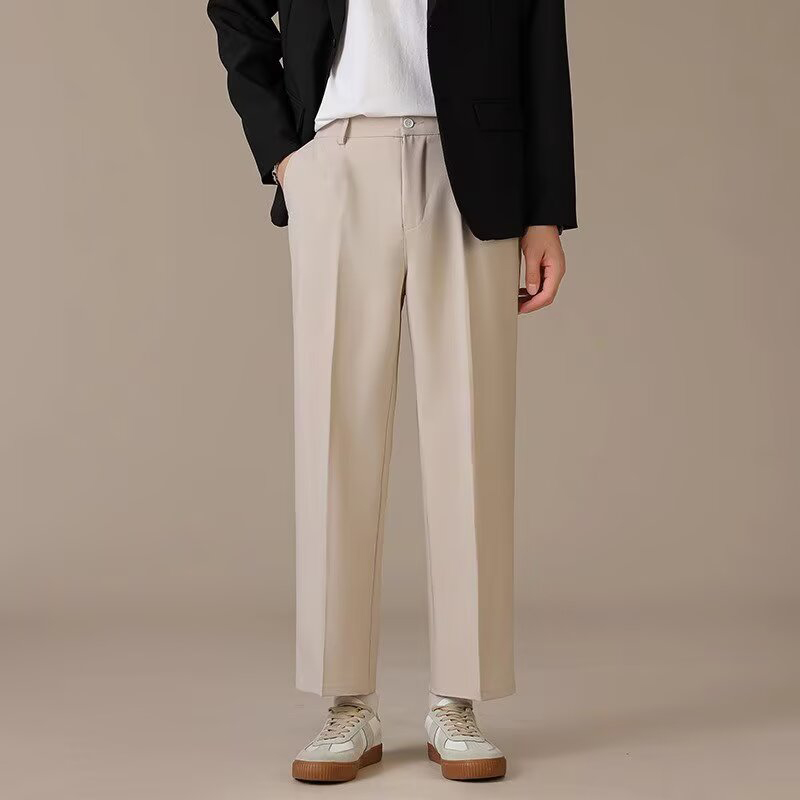 Fashion Men Baggy Concise Ankl - огляд і ціна Mens Fashion Dark Grey Pants
