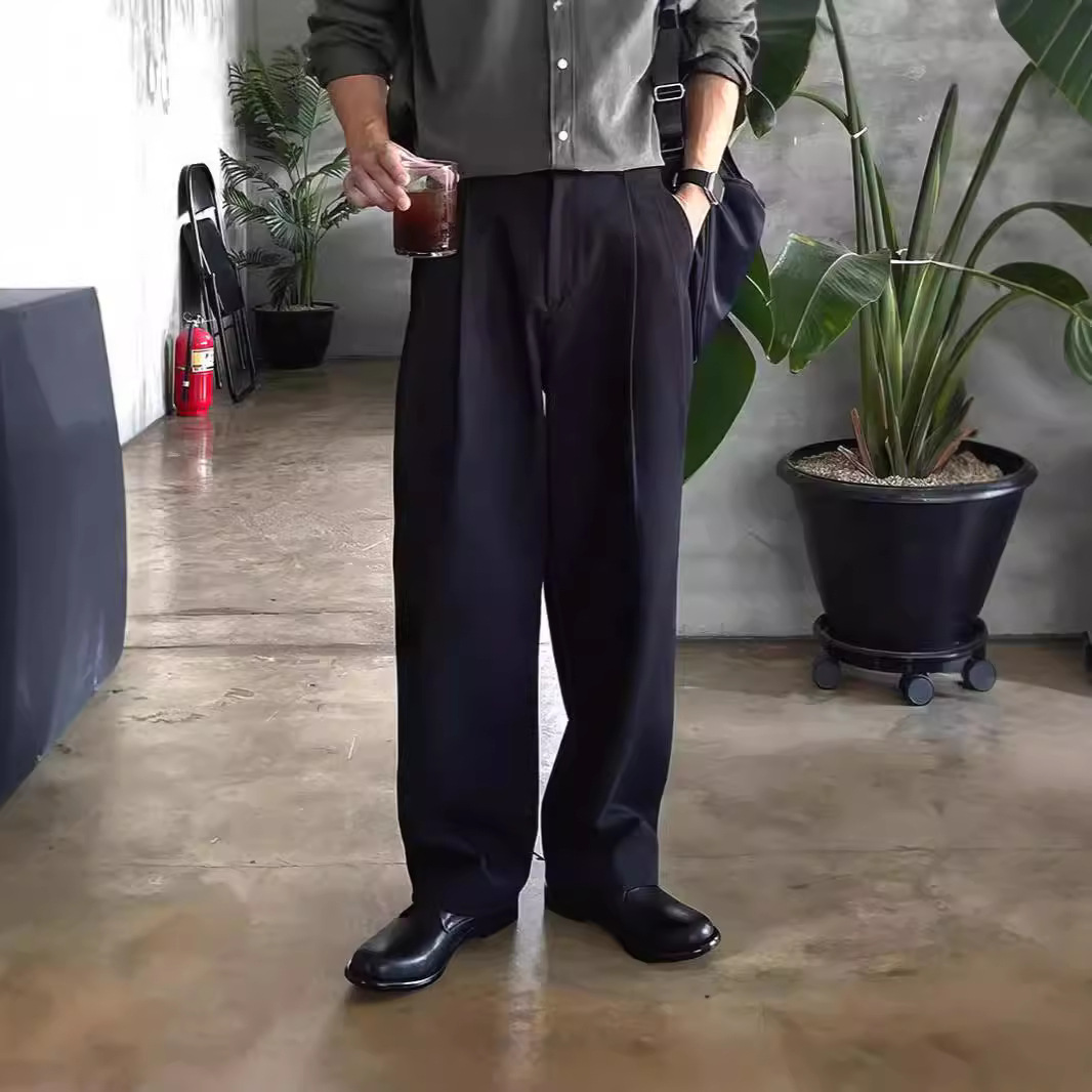 Men's Dark Grey Black Solid Co - огляд і ціна Mens Fashion Dark Grey Pants