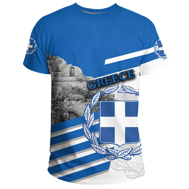 Greece Flag Map 3d Printed T S - огляд і ціна Men'S Fashion Greece