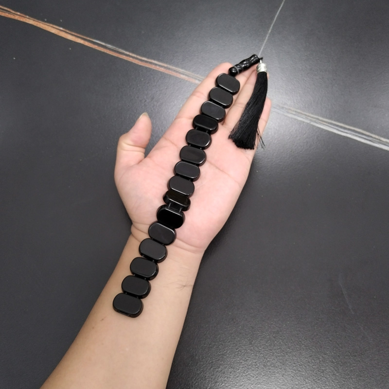 Tasbih Men Natural Black Agate - огляд і ціна Men'S Fashion Greece