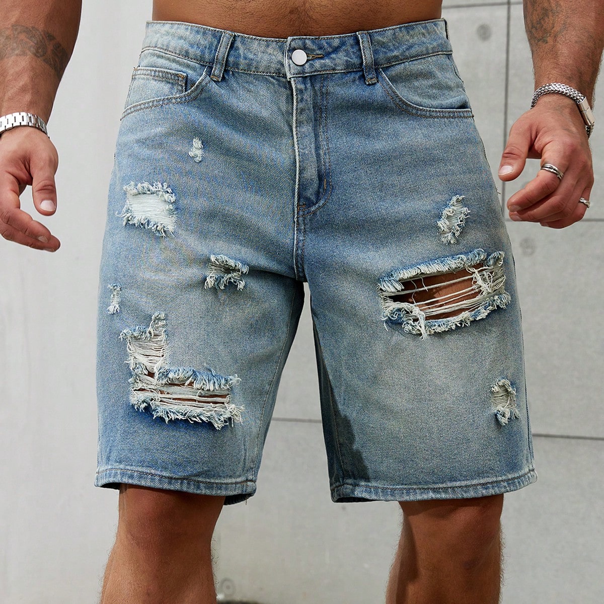 New Fashion Mens Ripped Short  - огляд і ціна Men'S Fashion Jeans