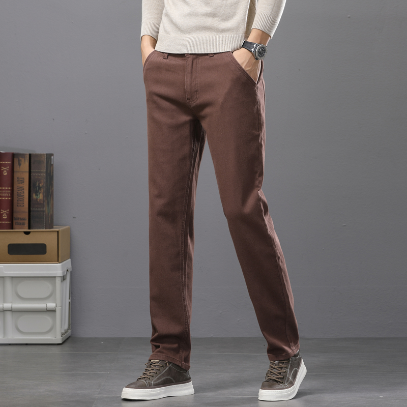 Business Casual Cotton Elastic - огляд і ціна Mens Fashion Dark Grey Pants