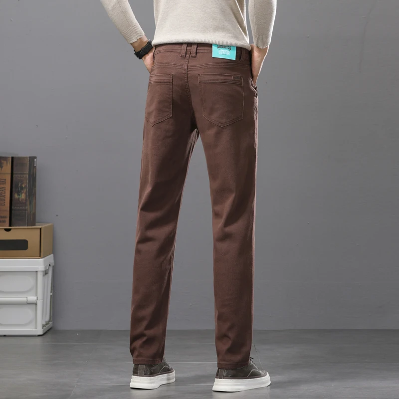 Business Casual Cotton Elastic - огляд і ціна Mens Fashion Dark Grey Pants