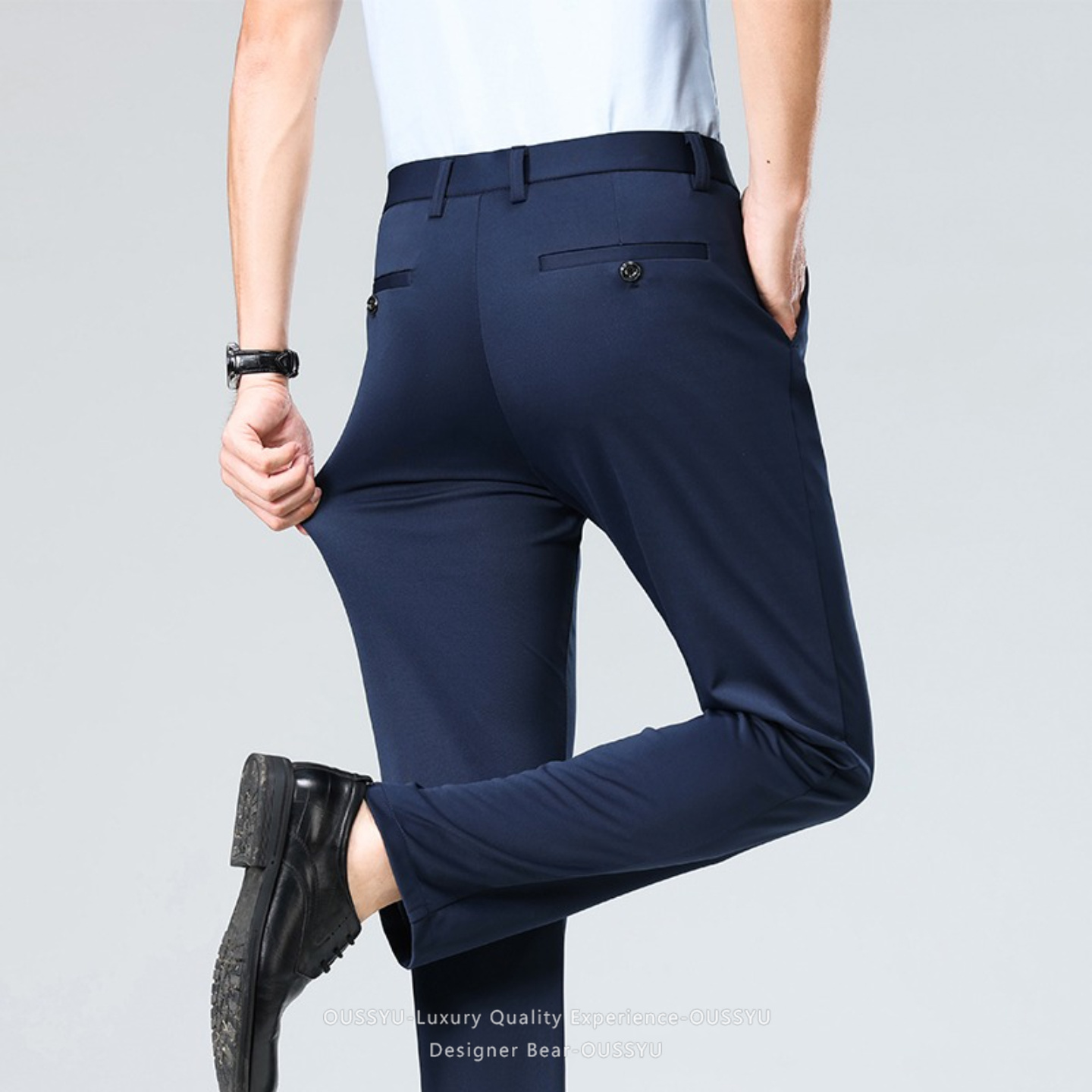 Summer Thin Men's Stretch Suit - огляд і ціна Formal Trouser Stretch