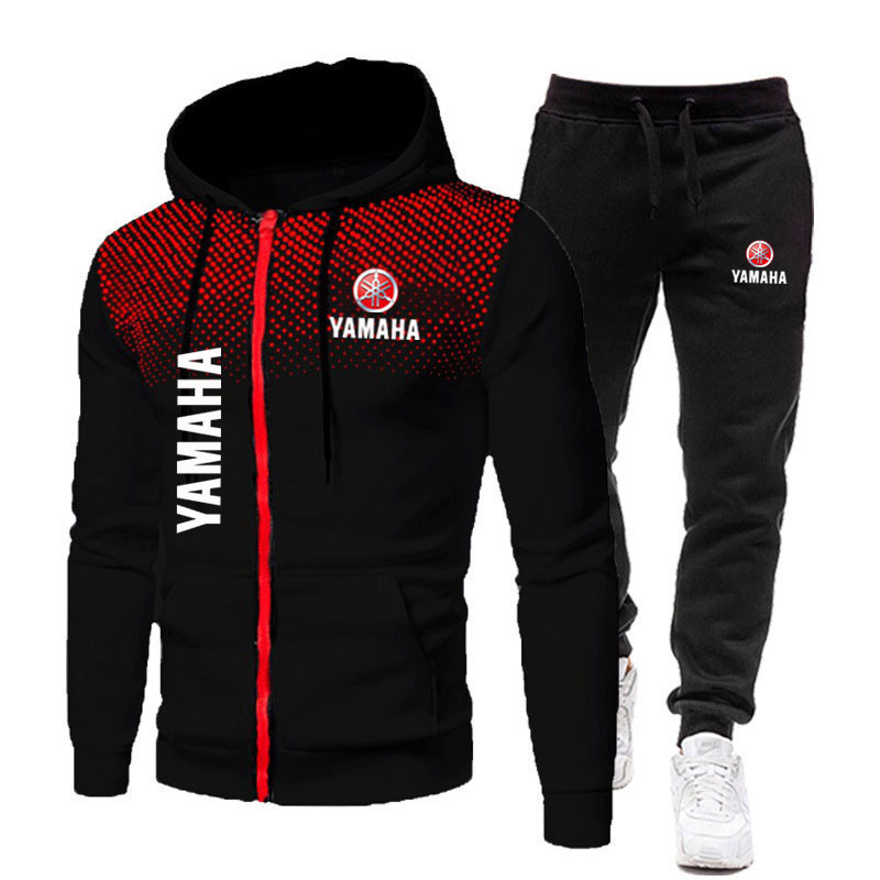 Yamaha Men's Sets Logo Print S - огляд і ціна Men'S Fashion Zipper Hoodie