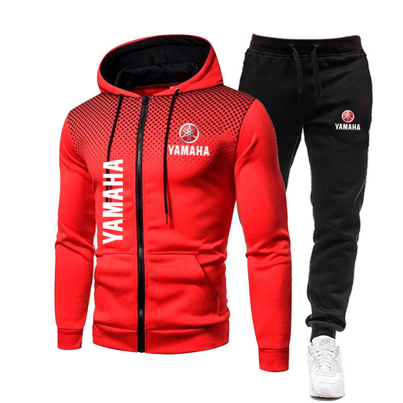 Yamaha Men's Sets Logo Print S - огляд і ціна Men'S Fashion Zipper Hoodie