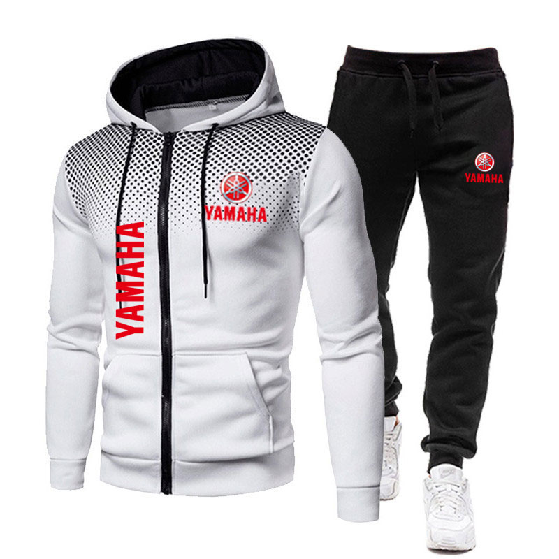 Yamaha Men's Sets Logo Print S - огляд і ціна Men'S Fashion Zipper Hoodie