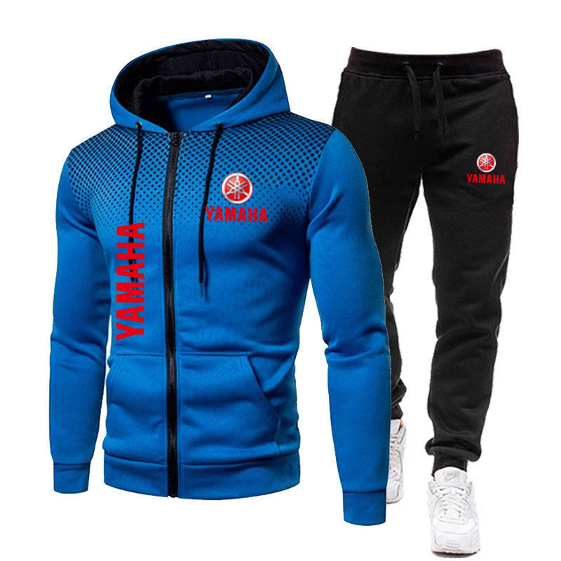 Yamaha Men's Sets Logo Print S - огляд і ціна Men'S Fashion Zipper Hoodie